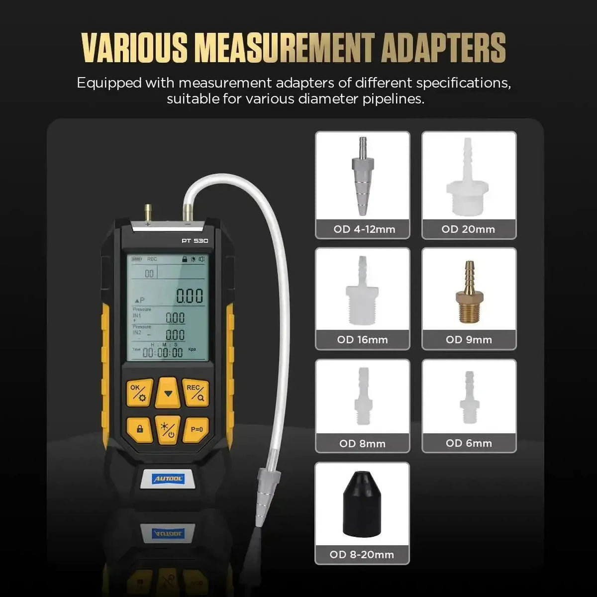 Autool PT530 | Ilmanpainetesteri