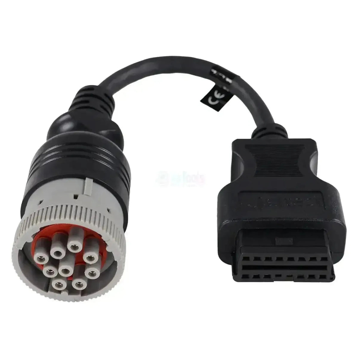 Jaltest (JDC505A) | CAT/Perkins 9-nastainen OBD - 16-nastainen OBD2 -adapteri | Polttomoottori