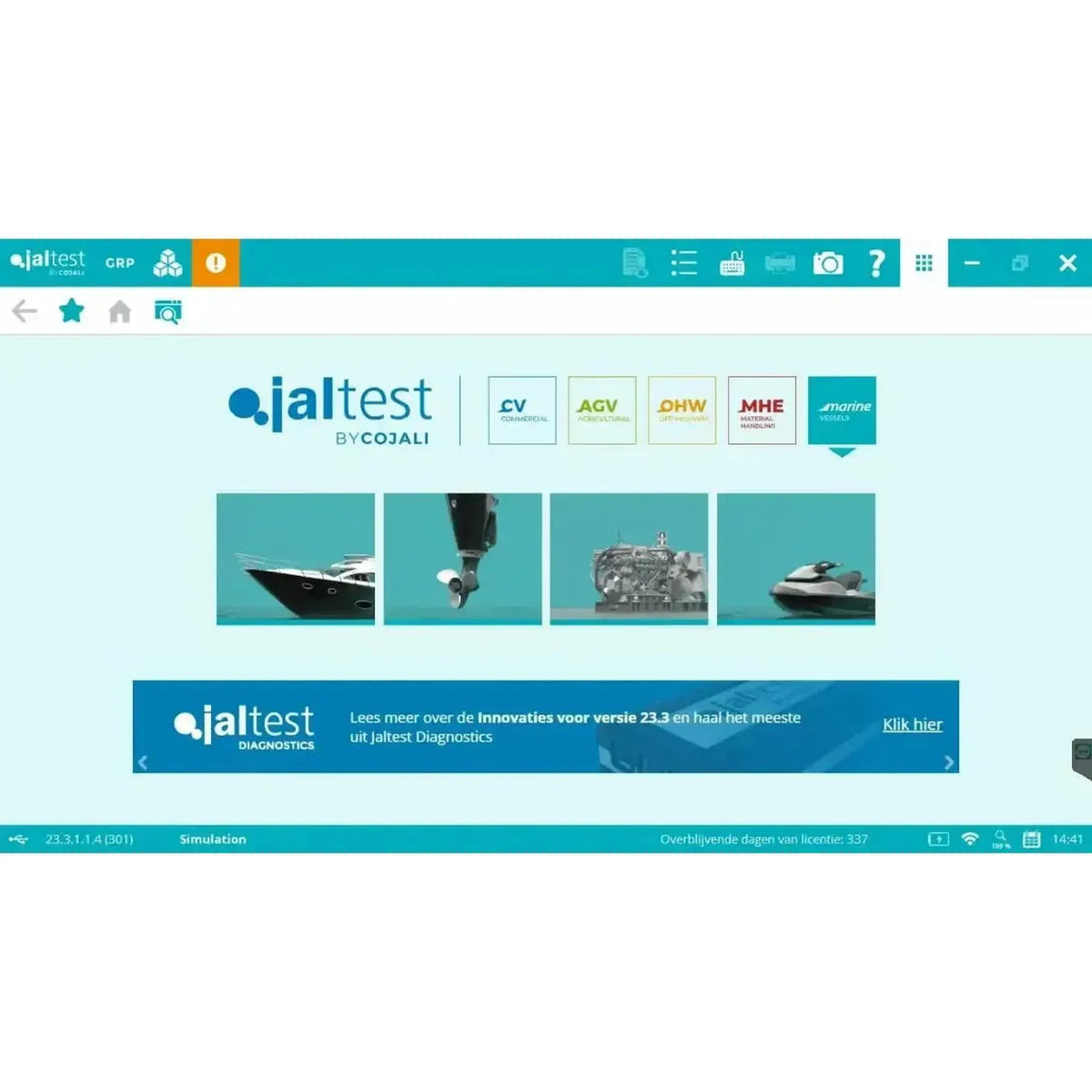 Jaltest Marine (Ulkopuoli) -diagnostiikkalaitteisto