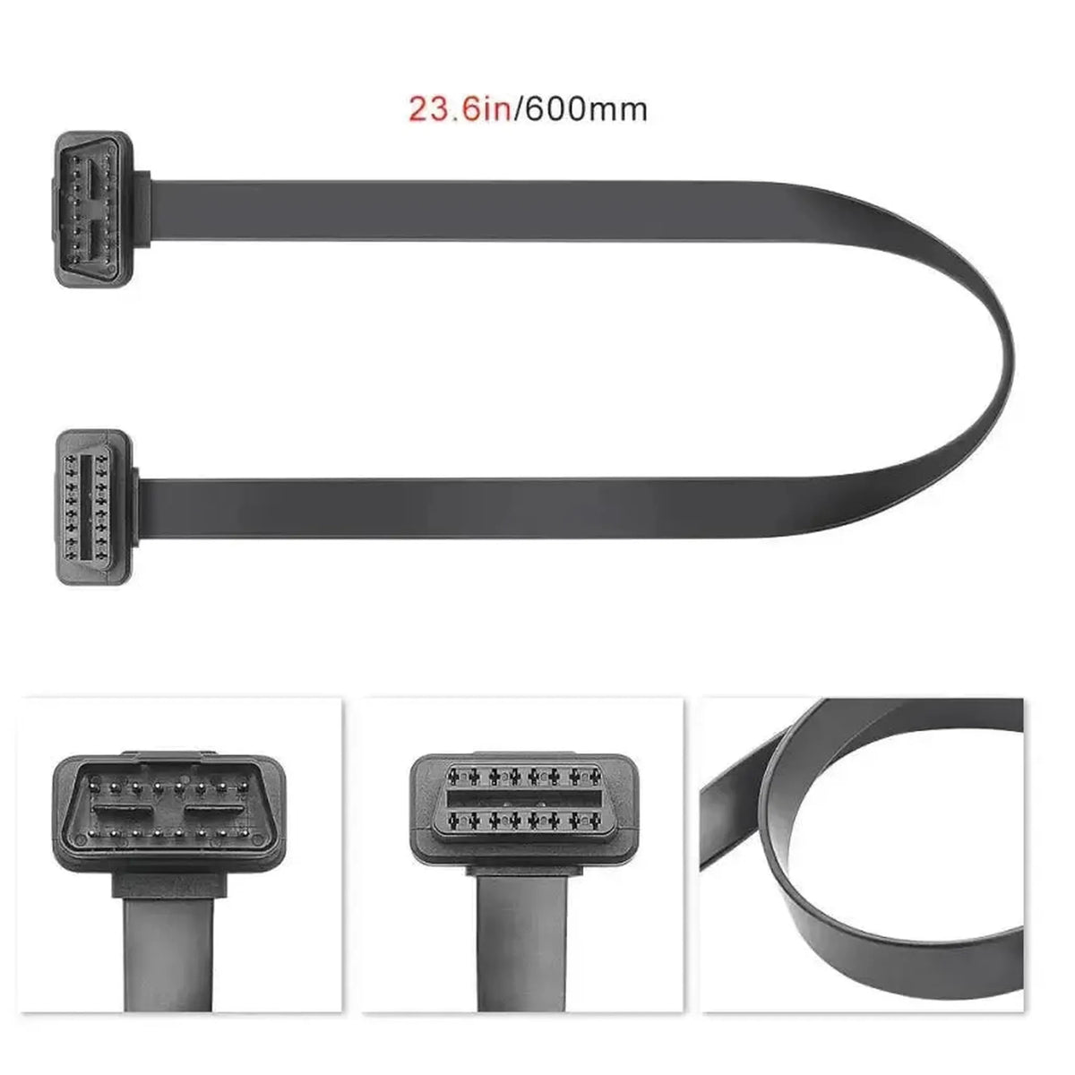 16-nastainen OBD2-litteä jatkokaapeli (60 cm) | Interface