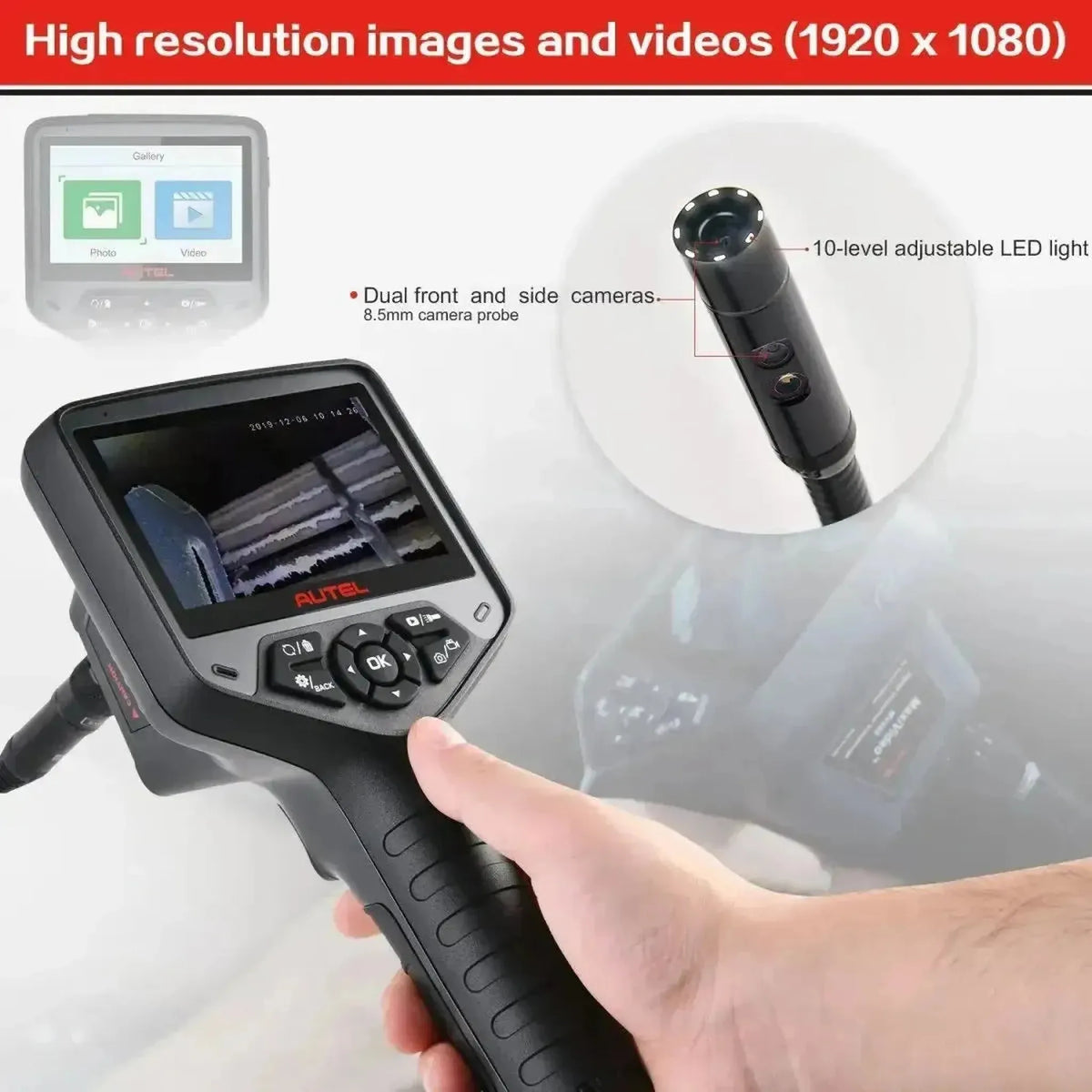 Autel MaxiVideo MV480 | Tarkastuskamera (8.5 mm)