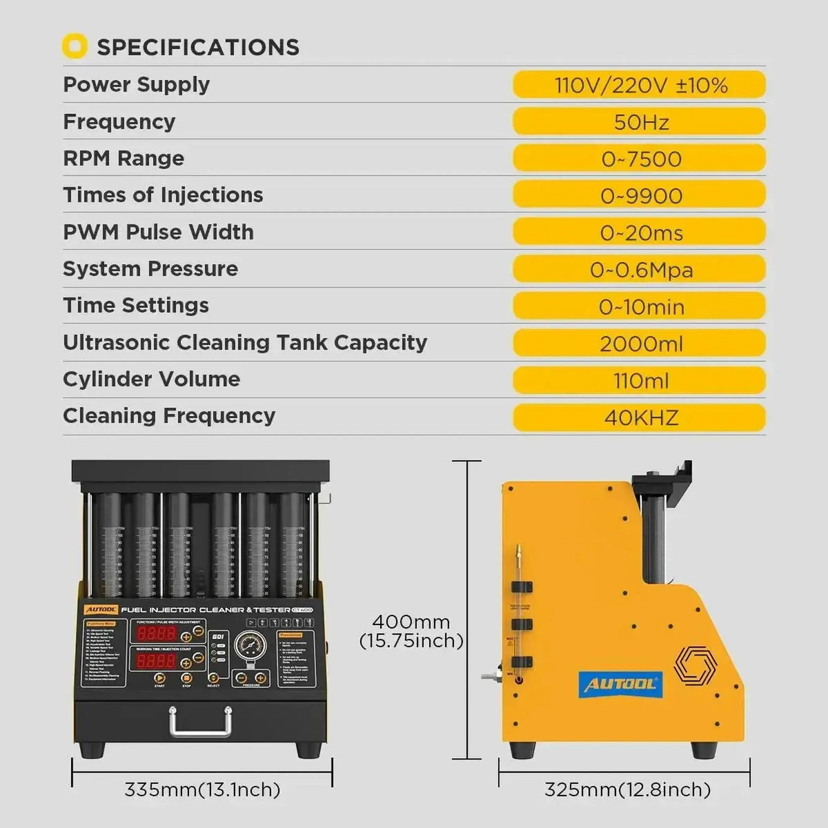 Autool CT400 | Injektoritestauslaite