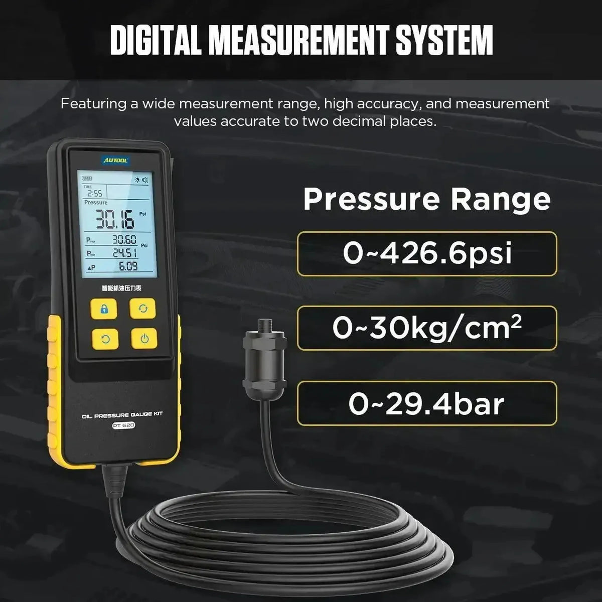 Autool PT620 | Oliedruktester