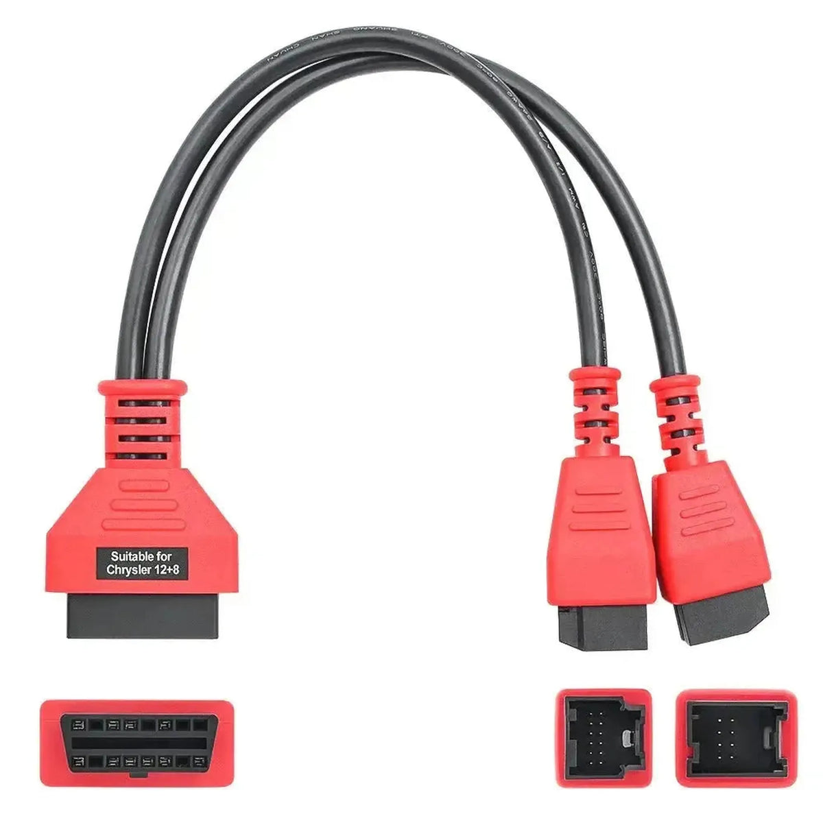 FCA 12+8-pins SGW – 16-pins OBD2 -liitäntäkaapeli | Henkilöauto
