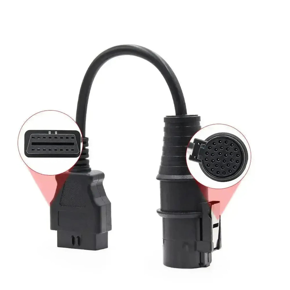 Iveco 30-nastainen OBD1 – 16-nastainen OBD2 -sovitinkaapeli | Kuorma-auto