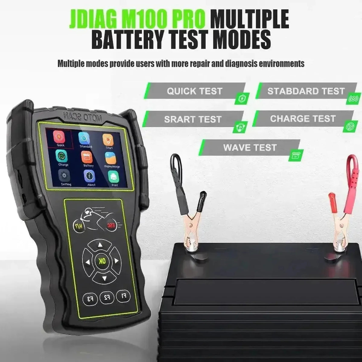 JDiag M100 Pro Moottoripyörän diagnostiikkalaitteisto