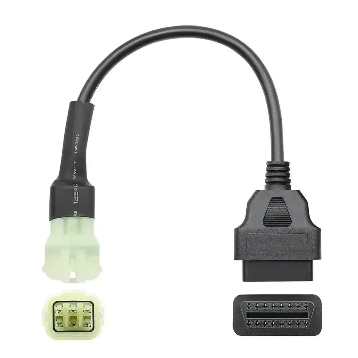 KTM 6-pin OBD – 16-pin OBD2 -sovitinkaapeli | Moottoripyörä
