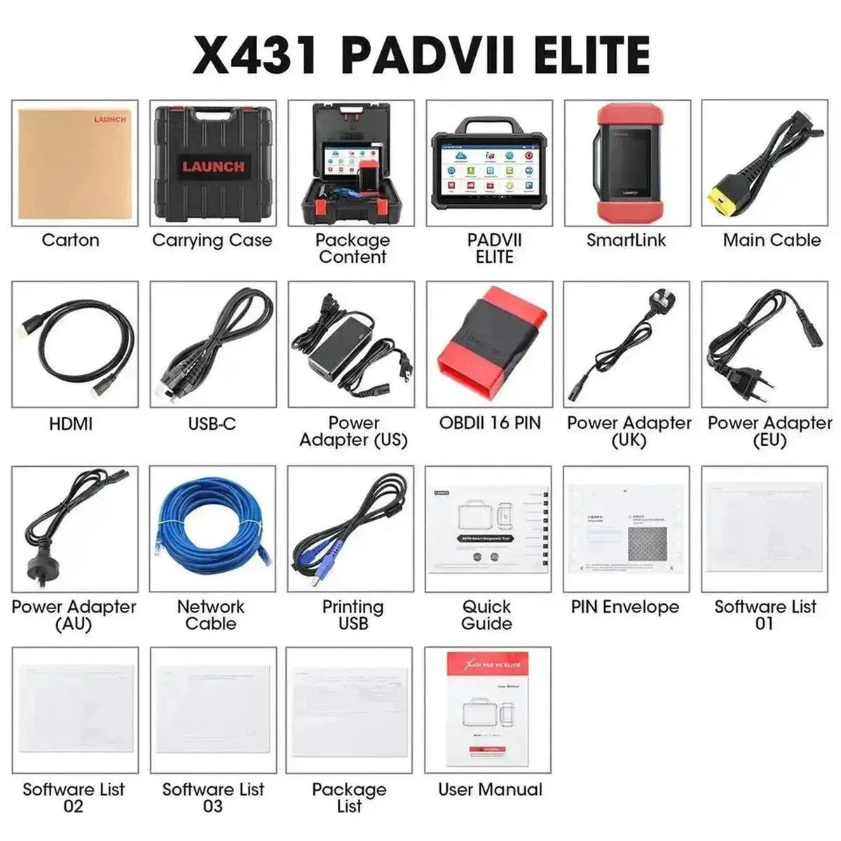 Launch X-431 PAD VII Elite | Diagnostiikkalaite | Auto