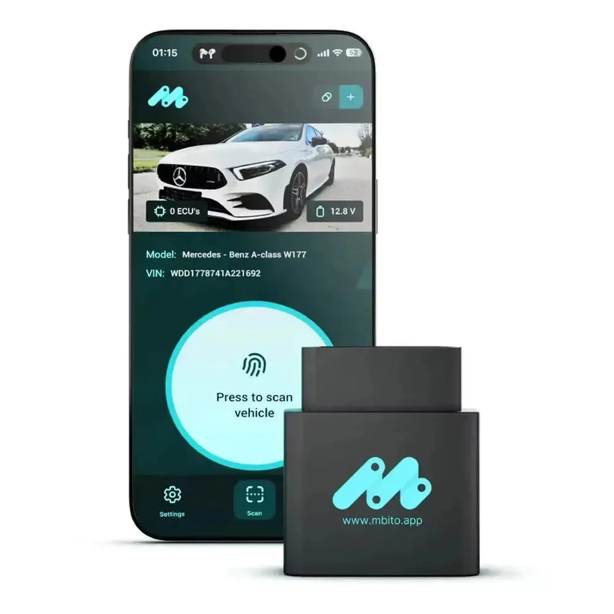 MBito OBD Device + 20 krediittiä