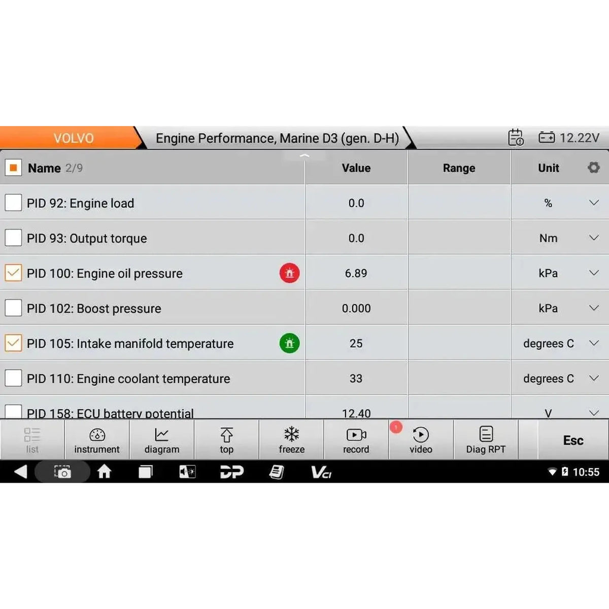 OBDSTAR IScan Pro Volvo (Marine) | Diagnostiikkaväline | Venemoottori