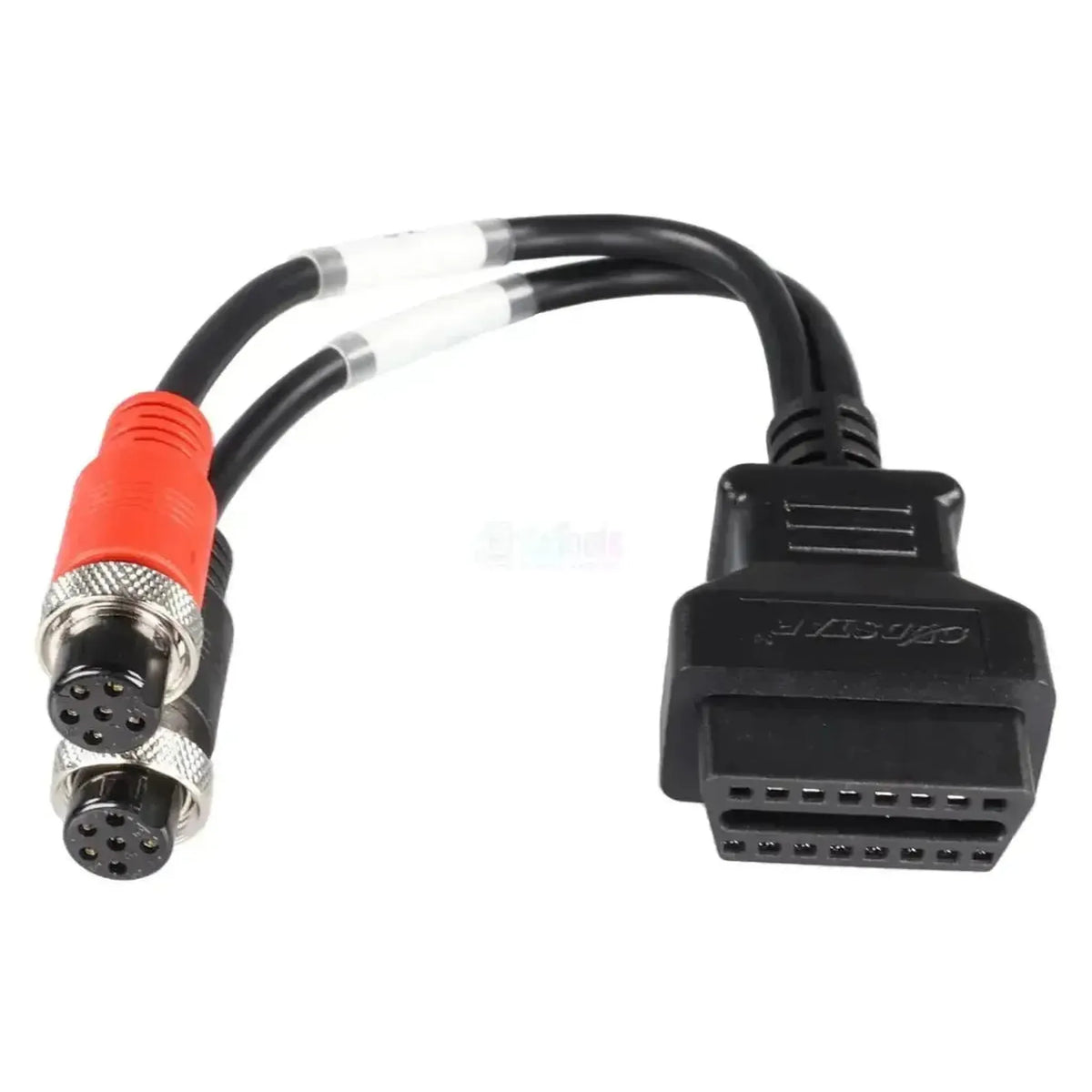 OBDSTAR (M028) | PGO 6+6-pin OBD – 16-pin OBD2 -adapteri­kaapeli | Moottori­pyörä