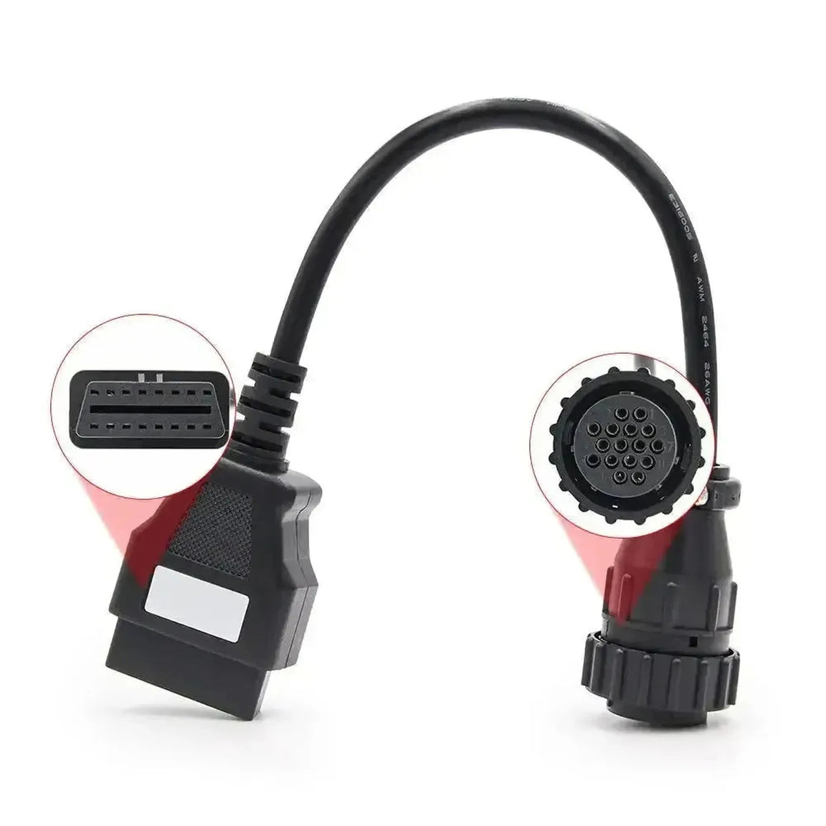 Scania 16-nastainen OBD1 – 16-nastainen OBD2 -sovitinkaapeli | Raskaiden ajoneuvojen diagnostiikka