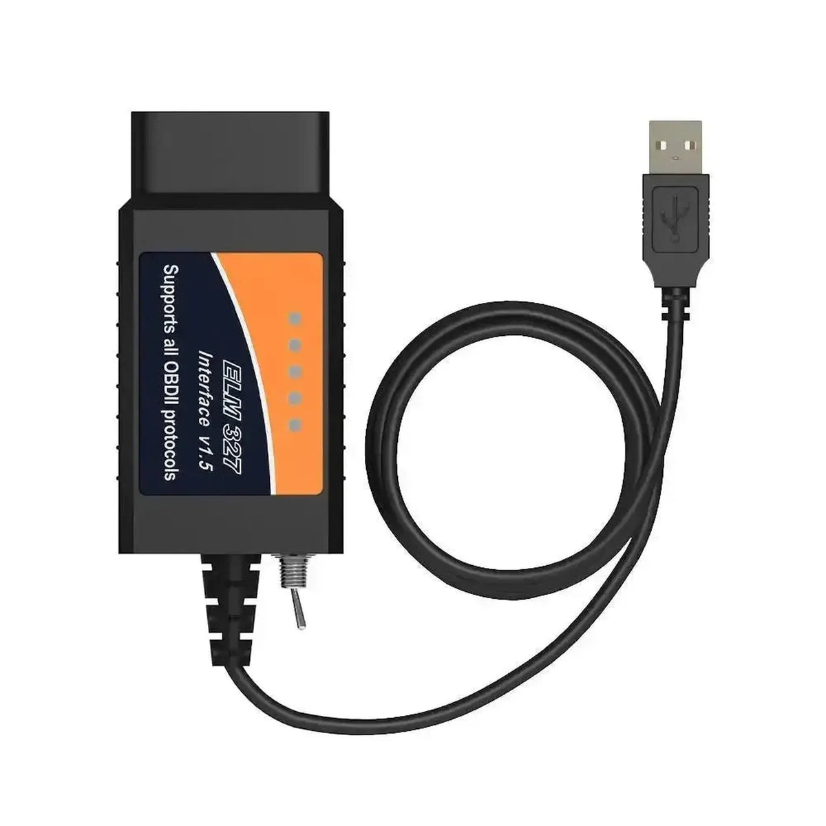 Yleiskäyttöinen ELM327 (FT232RL) (HS/MS-CAN Switch) | USB-liitäntäkaapeli